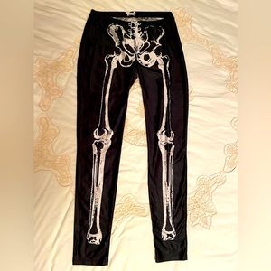 💀 Skeleton Leggings Spirit Halloween XL Stretchy